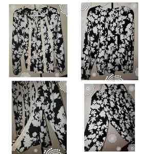 Tru Floral Lightweight Floral Top Lightweight Blouse Women Size Medium